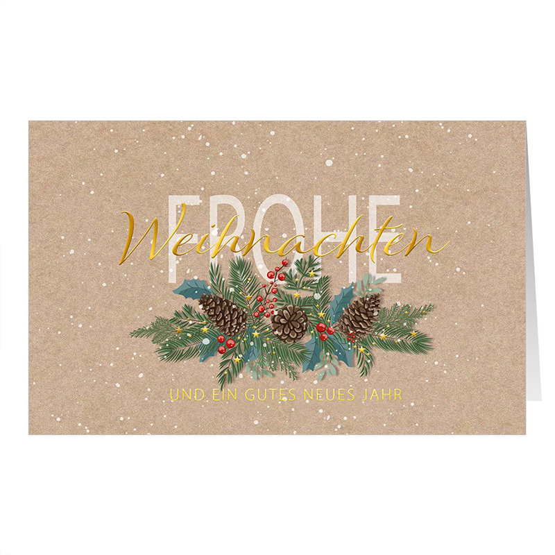 DATAC Weihnachts-Klappkarte „Frohes Fest“