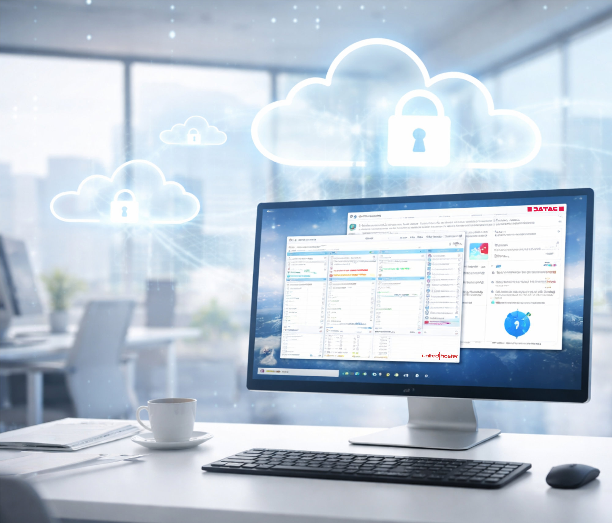 Ihr Cloud-Arbeitsplatz – einfach, sicher, überall verfügbar
Arbeiten wie gewohnt – nur flexibler

Gemeinsam mit der united hoster GmbH bieten wir Ihnen einen modernen Cloud-Arbeitsplatz, der sich anfühlt wie Ihr gewohnter Büro-PC – nur besser.
